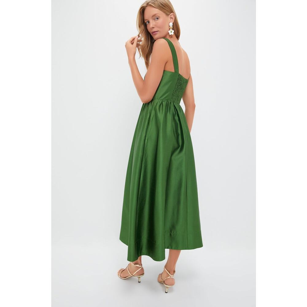 TUCKERNUCK Green Dupioni Esme Dress Size M NWT - Picture 2 of 7